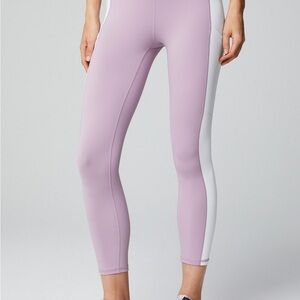Fabletics Pastel Purple and White Leggings